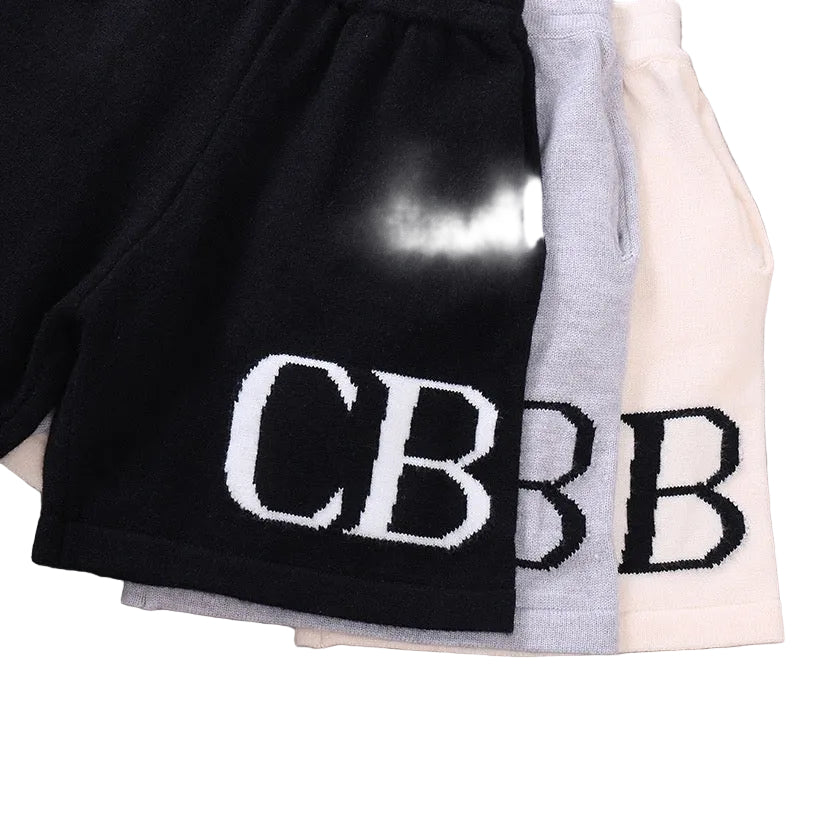 "CB" Shorts Beige