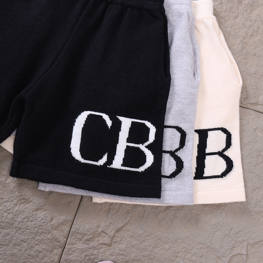CB" Shorts Black