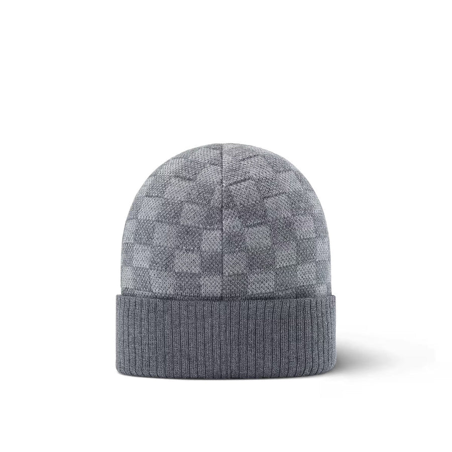 LV" Beanie Grau