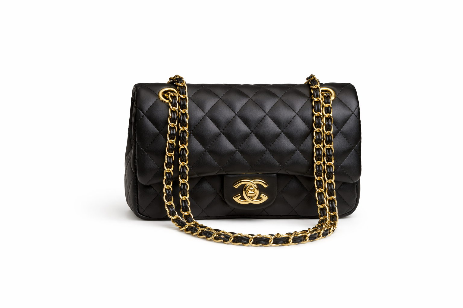 Noir Quilted Elegance Bag